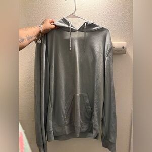 Light Blue Tahari Hooded Sweatshirt